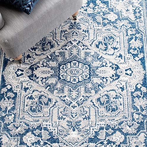 Navy & Grey Area Rug U838