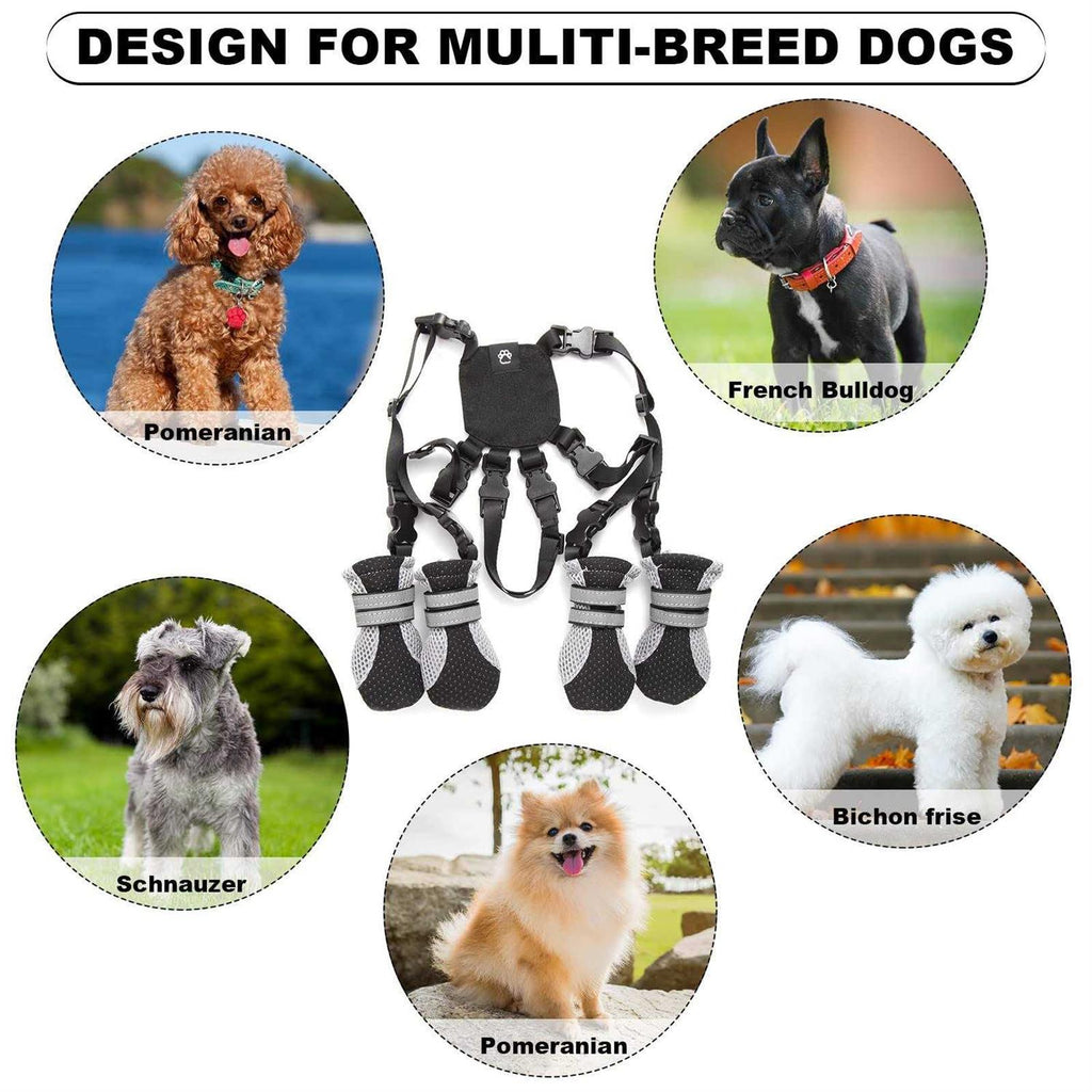 Dog Boots with Anti-Lost Design, Buckle Straps, and Weatherproof Q2727