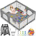 71"L x 59"W x 27"H Large Portable Baby Playpen with 50PCS Ocean Ball O50723