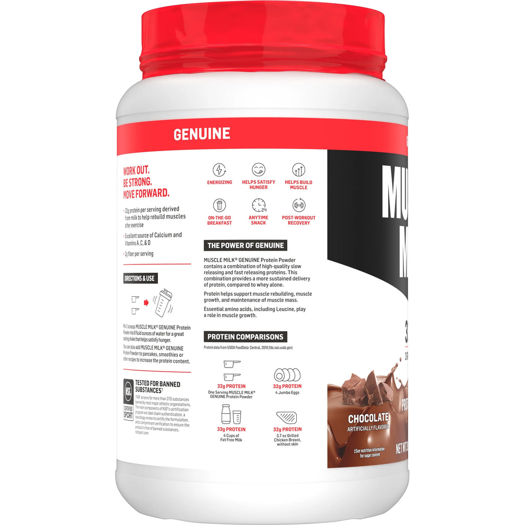 Chocolate Protein Powder, 2.47 Pound, 16 Servings A412847