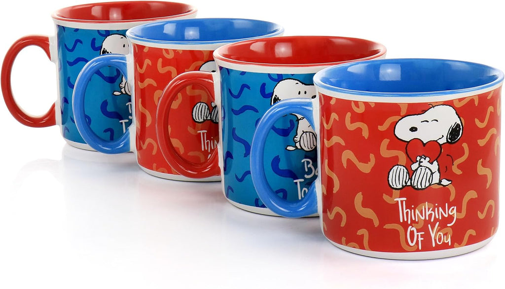 4 Piece 21oz Stoneware Mug Set L817212