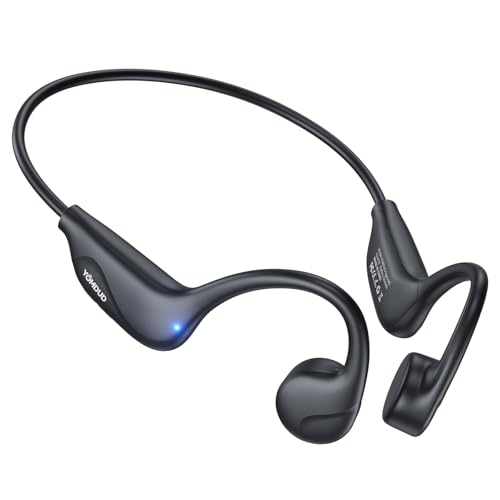 Bone Conduction Open Ear Headphones Bluetooth 5.4 with Mic 10H Playtime IPX5 Waterproof A919