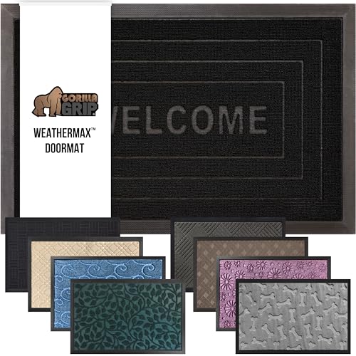 Gray Diamond 17x29 Natural Rubber Doormat O3380