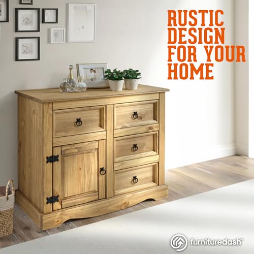 Solid Wood Buffet Sideboard with 3 Doors and 3 Drawers V869166