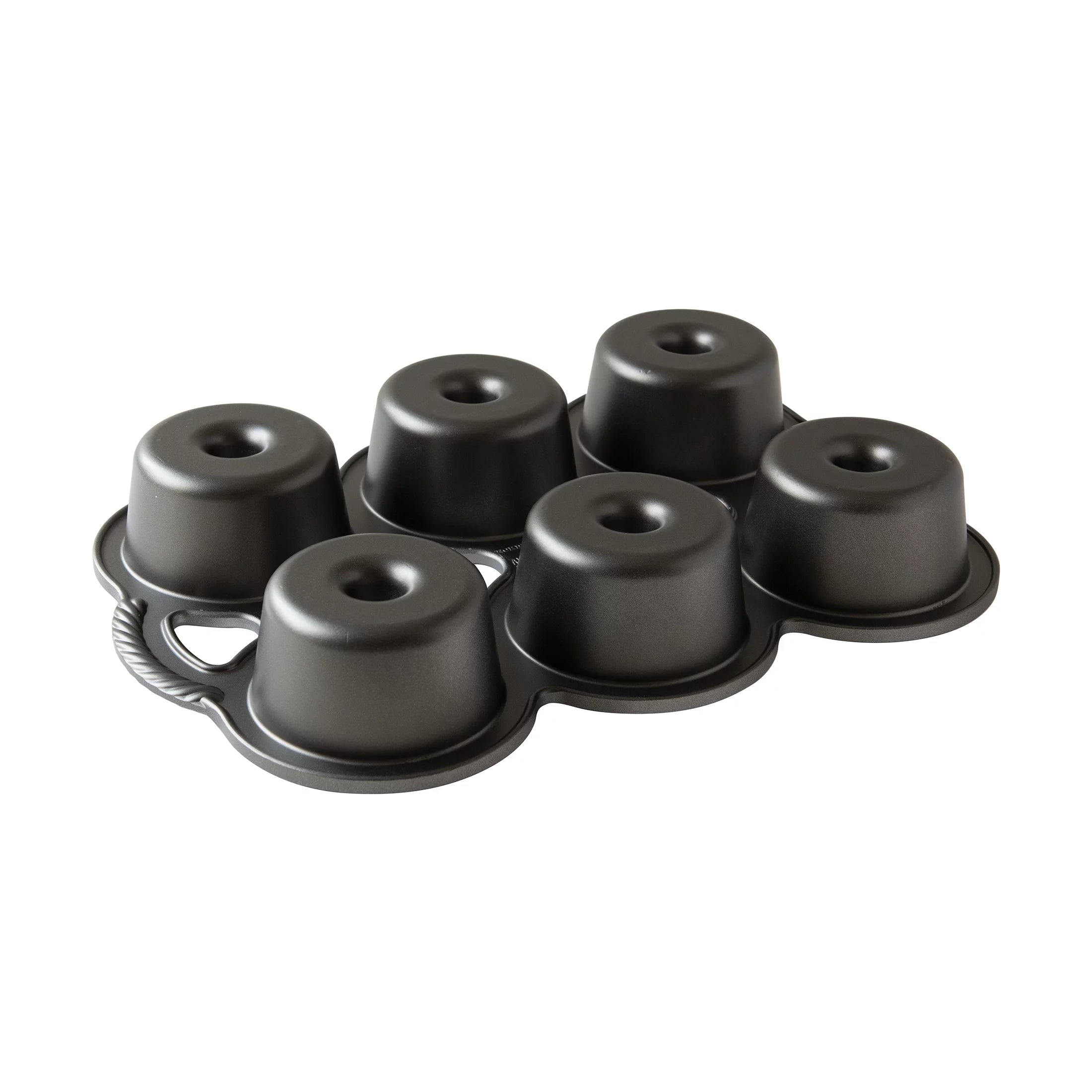 6 Cavity Nonstick Cast Aluminum Mini Angel Food Cakes P787761