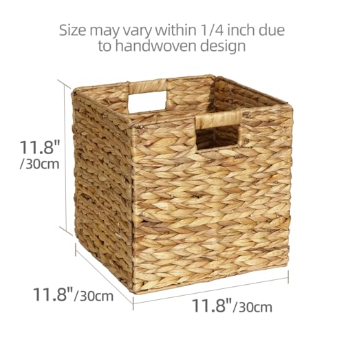 Natural Wicker Storage Cubes with Handles W32987