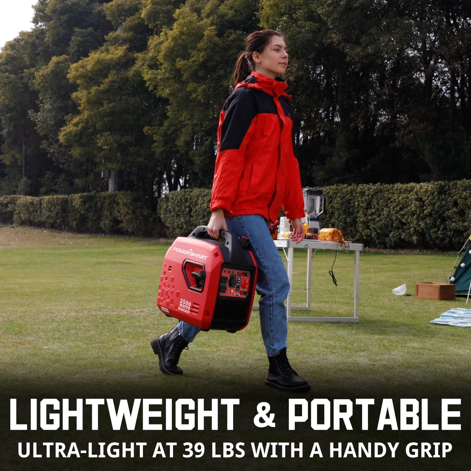 2500Watt Portable Inverter Gas Powered Generator J8772