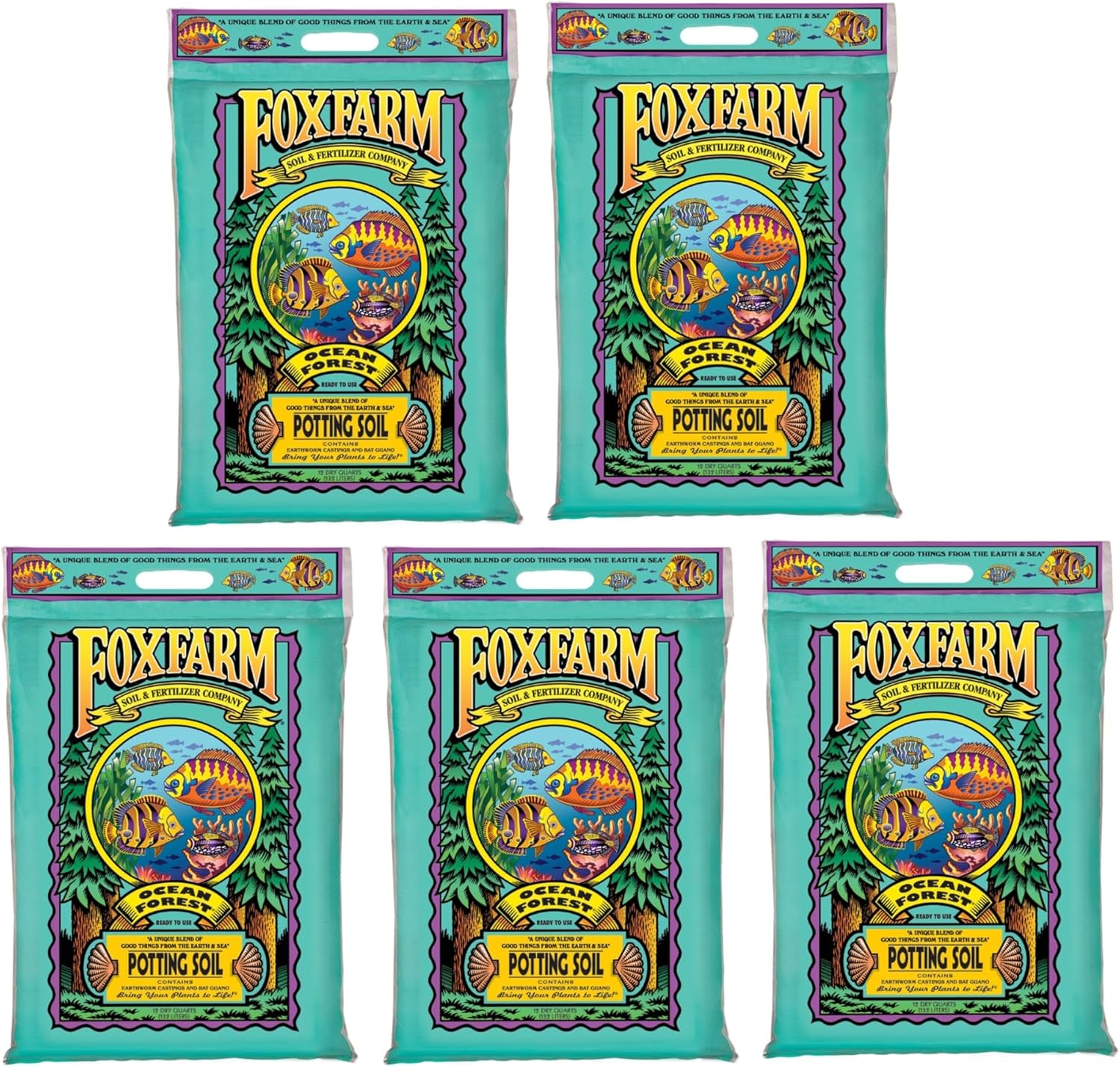 12qt Pack of 5 Potting Soil U6247