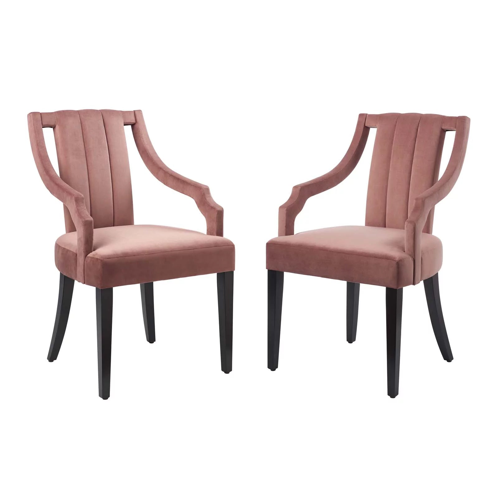 Set of 2 Velvet Dining Chairs F401052