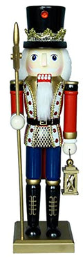 14 inches Wooden Nutcracker Christmas Decoration White T21316