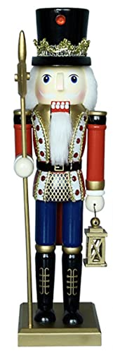 14 inches Wooden Nutcracker Christmas Decoration White T21316