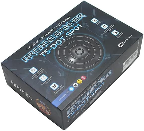 Black Push & Pull Arcade Spinner M524554