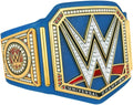 Blue Universal Championship Title Belt with Metallic Sideplates and Adjustable Strap R11404