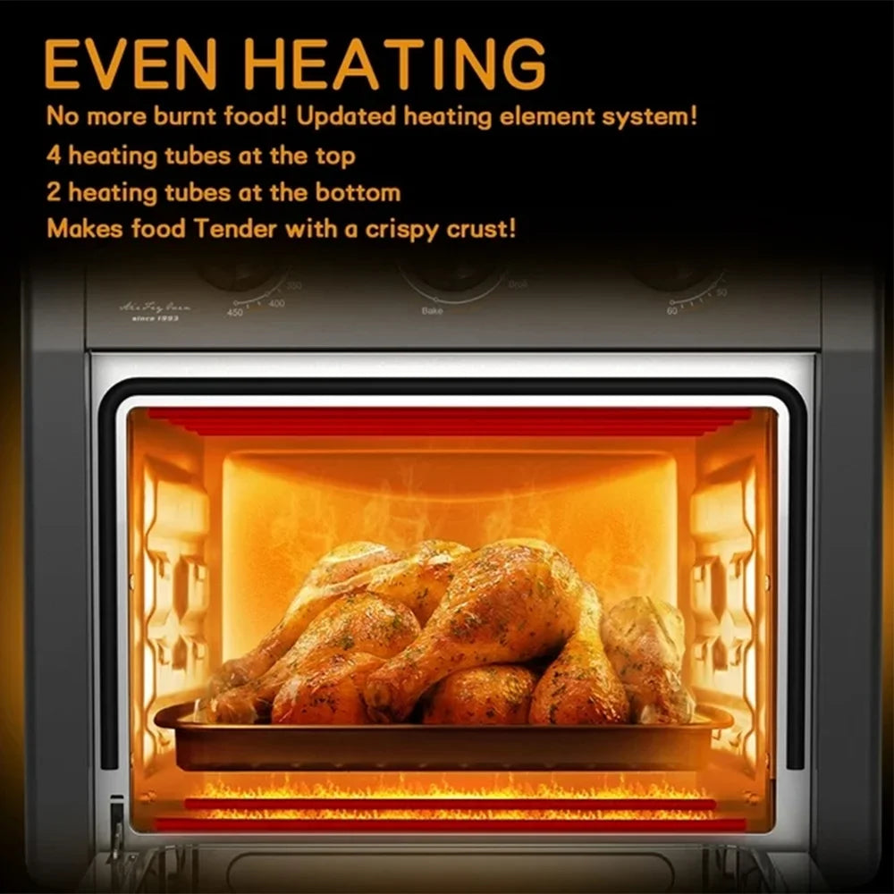 20QT 1300W Black Air Fryer Oven Combo C7453