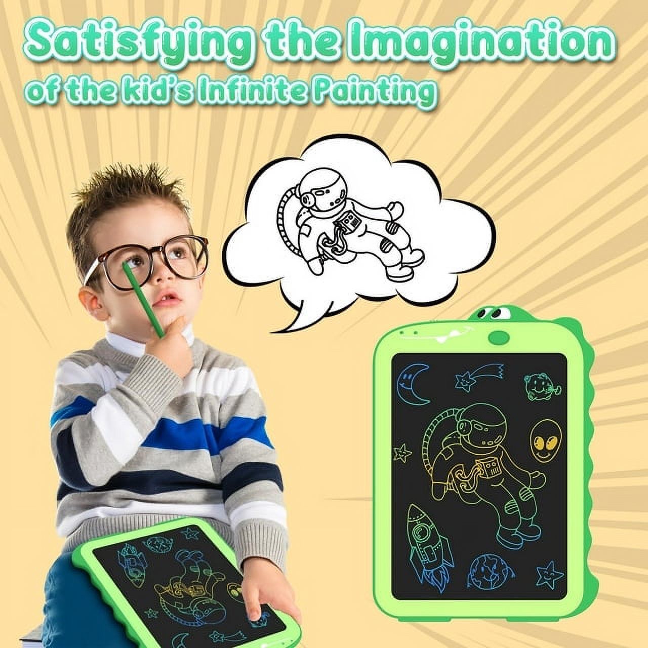 LCD Writing Tablet Drawing Board Dinosaur Toys E5468
