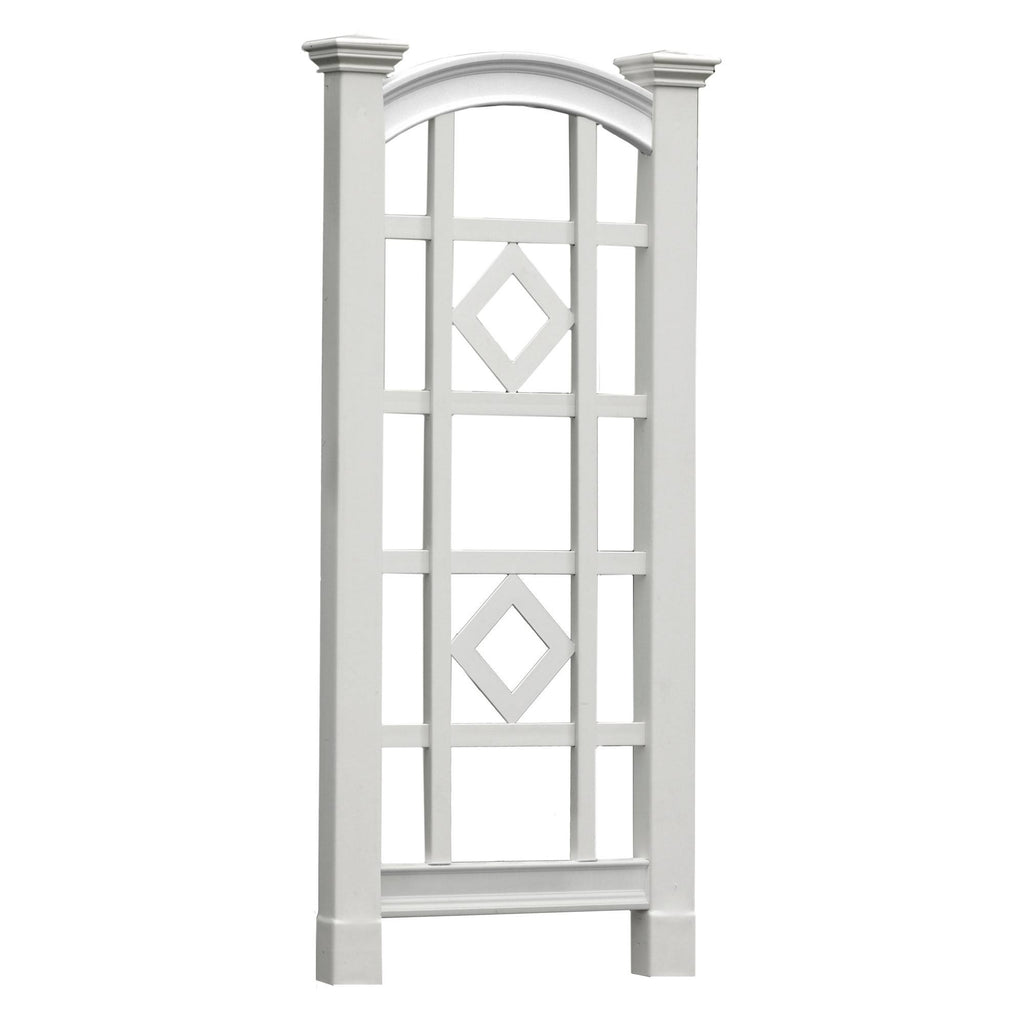 White Vinyl Trellis V699