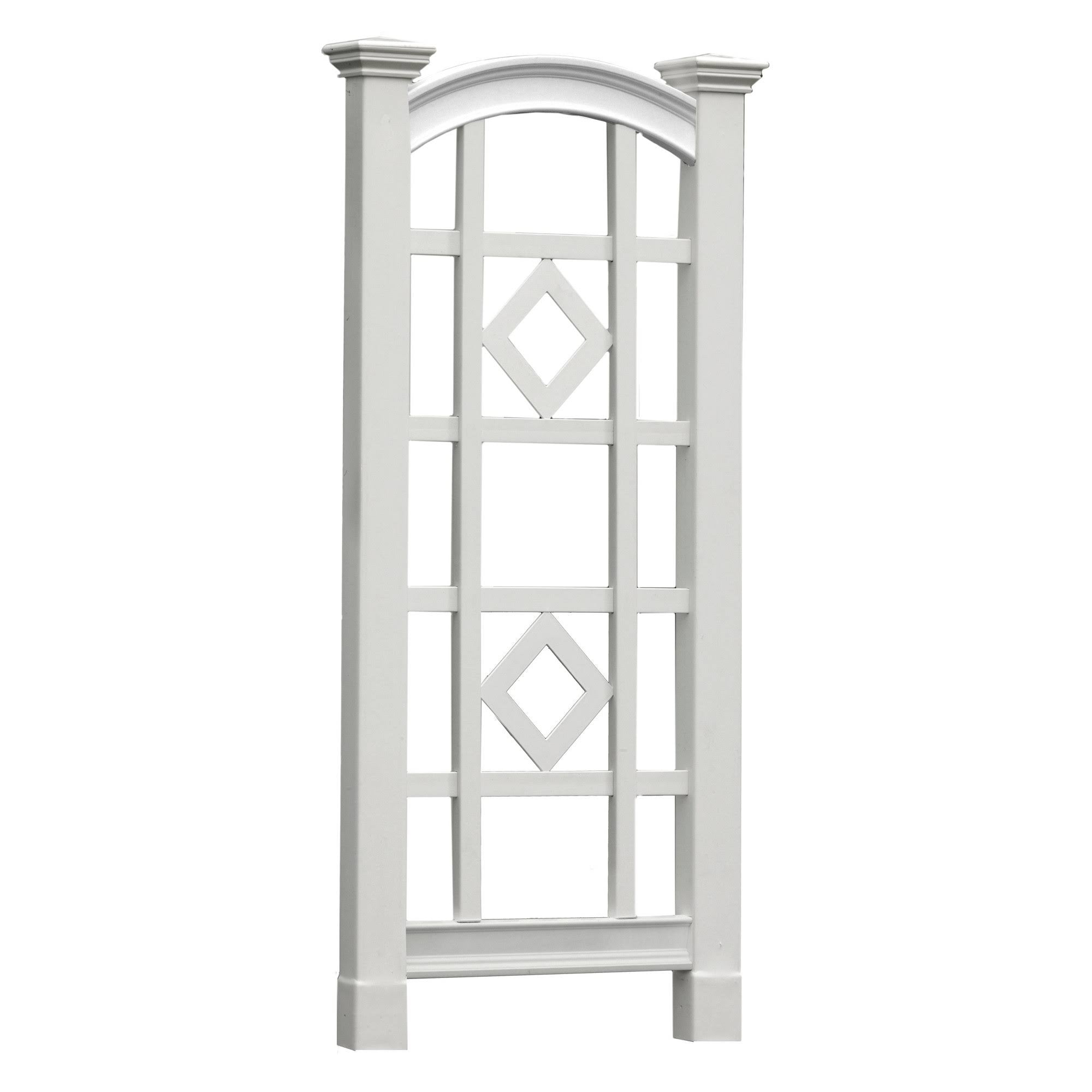White Vinyl Trellis V699