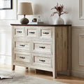 Black 9 Drawer Wood Dresser F524