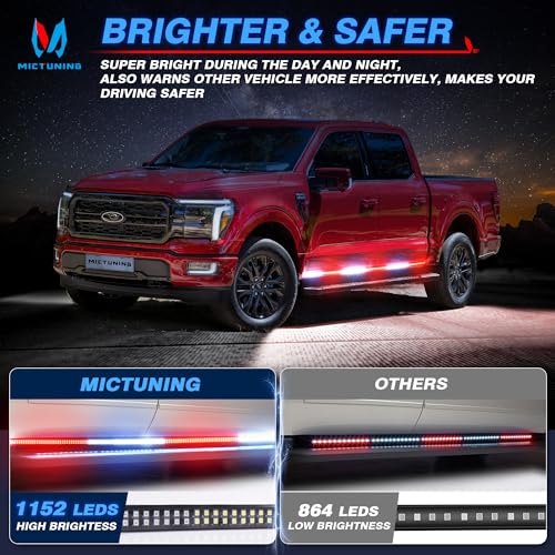 2PCS 70 inch Red White LED Sequential Strobe Light Strip M547804