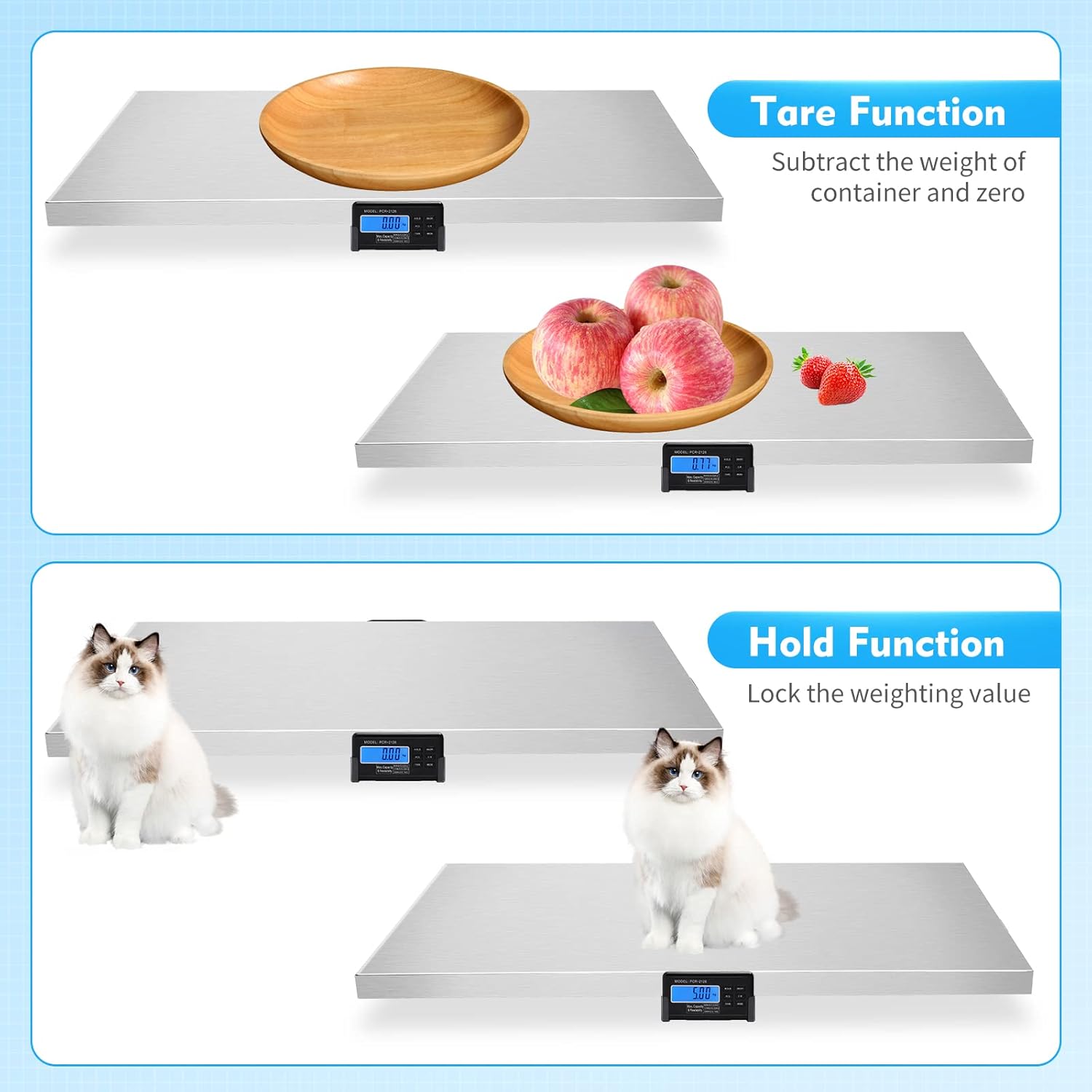 660Lbs x 0.2Lbs Digital Pet Weight Scale S689