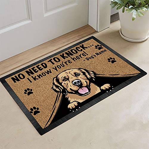 Personalized Dog Doormat 27.5 x 17.7 Inch E4880