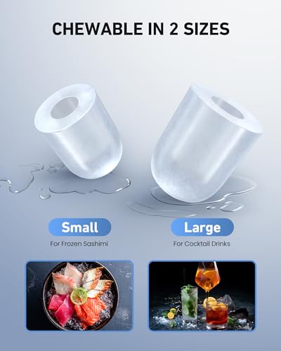 Black Portable Countertop Ice Maker, 26 lbs per 24 Hrs, Self-Cleaning S636783