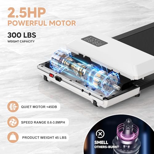 Walking Pad Treadmill with Remote Control and LED Display Q20512