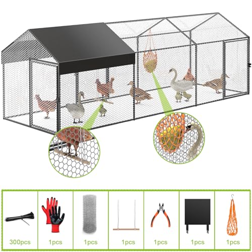 Large Chicken Run with Cover for Yard A127