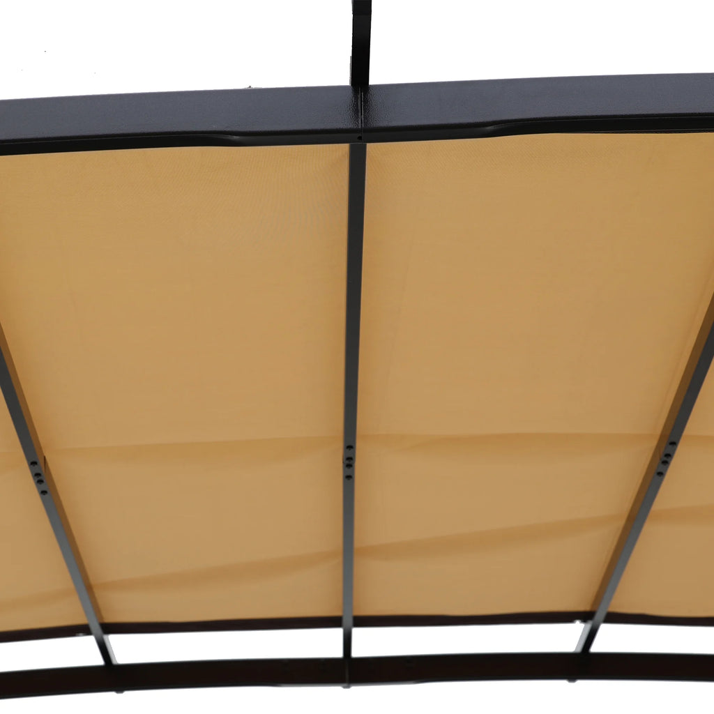 Universal Canopy Cover Replacement For 12X9 Ft Curved Outdoor Pergola O253902