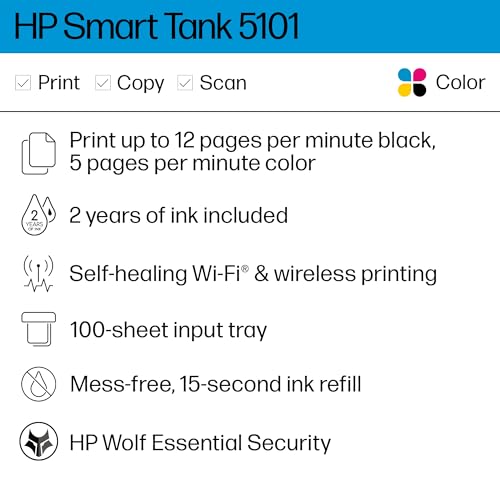 Wireless All-in-One Ink Tank Printer I64826