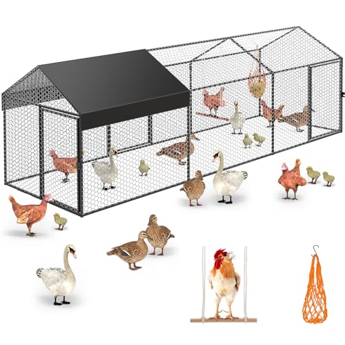 Large Chicken Run with Cover for Yard A127