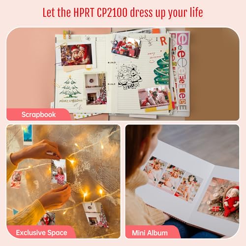 Pink Mini Portable Photo Printer with Bluetooth U1027