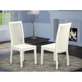 Linen White Wood Dining Chairs (Set of 2) Z71129