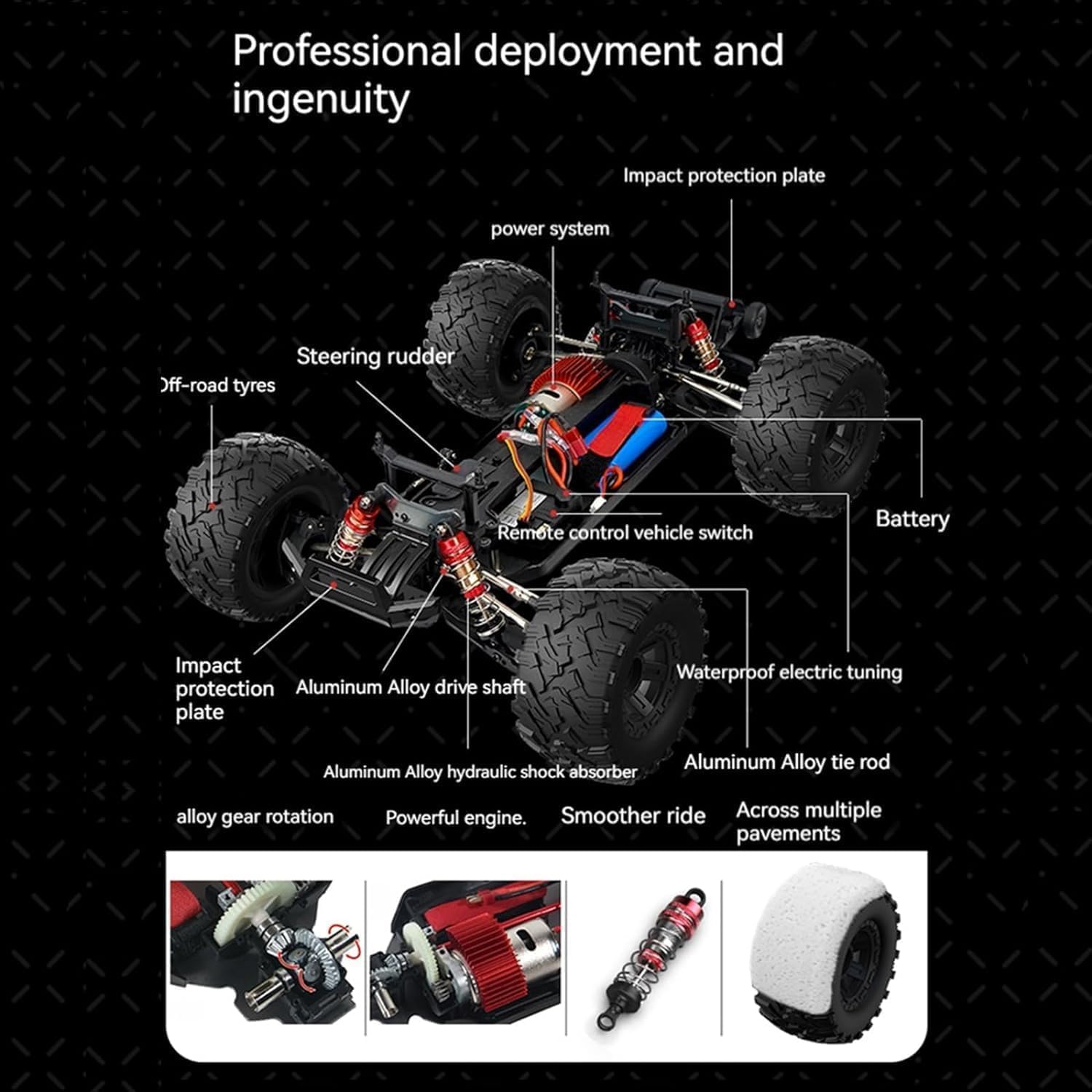 1:10 4WD High Speed RC Car 35MPH Green Q980