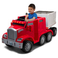 Red Semi-Truck and Trailer Ride-On Toy F40874