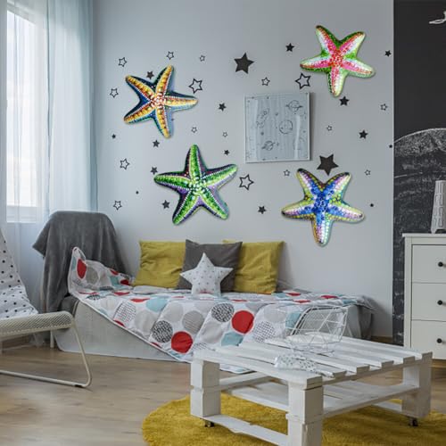 Peach Iron Starfish Wall Decor P32172