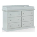 Gray Double Dresser with Six Drawers Y579