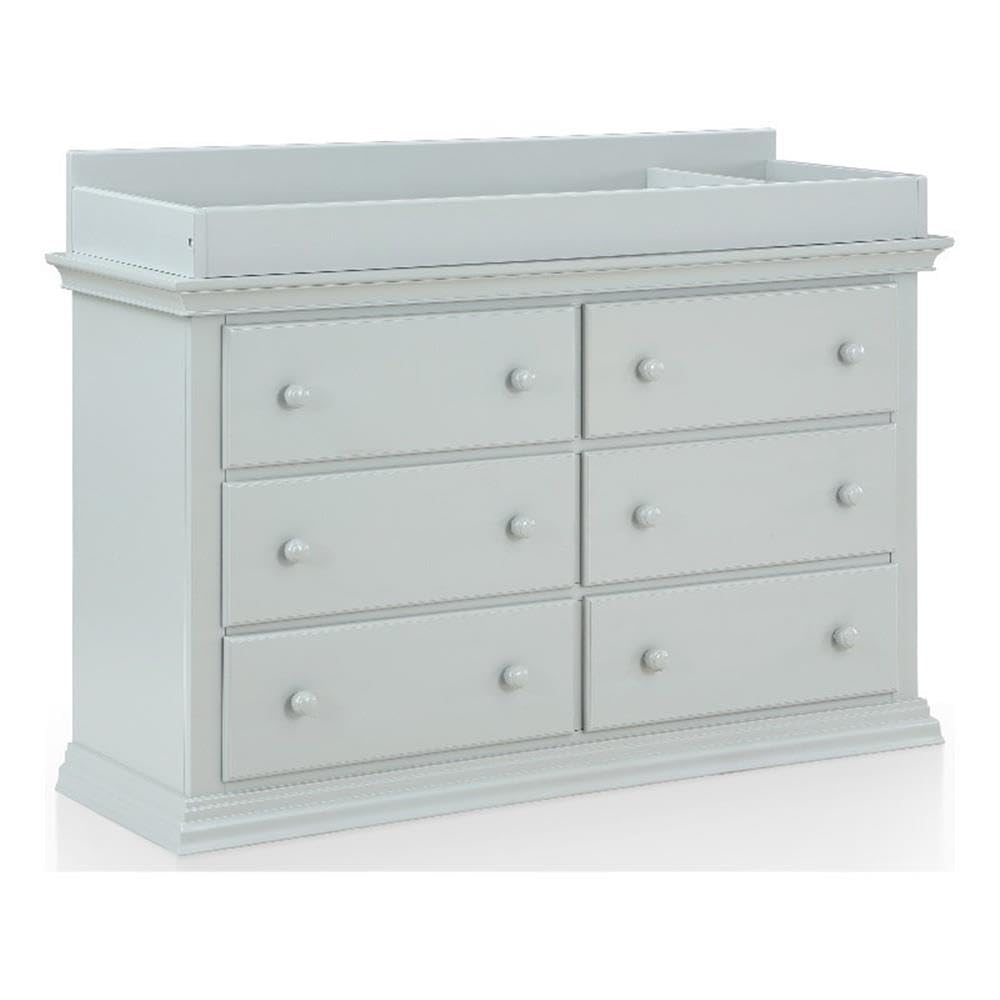 Gray Double Dresser with Six Drawers Y579