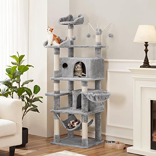 67in Multi-Level Cat Tree with Scratching Post H608