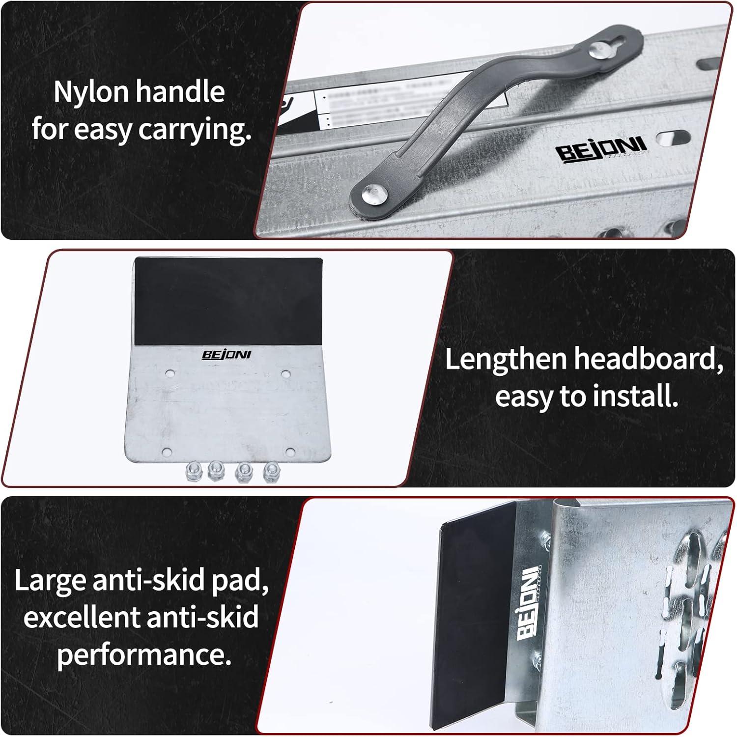 67'' x 8.7'' Folding Heavy Duty Steel Loading Ramps, 950 lb Capacity, 1 Pair O8697