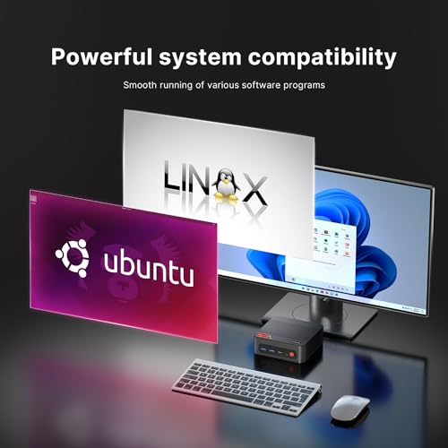 Mini Gaming PC AMD Ryzen 7 5700U 32GB RAM 1TB NVMe SSD Windows 11 Pro O495507