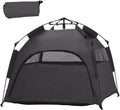 Dark Gray Pop Up Dog Tent with Carrying Bag A603873
