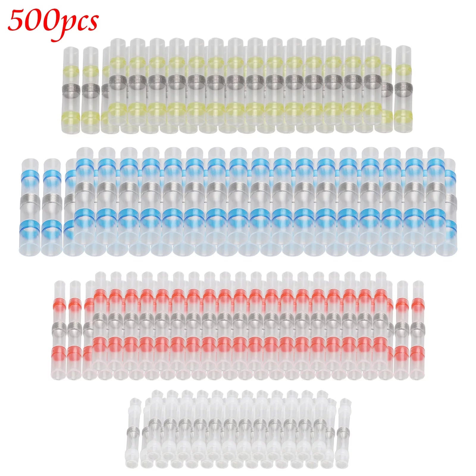 500PCS Heat Shrink Solder Wire Connectors S7533