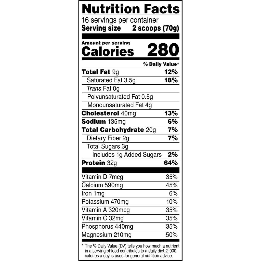 Chocolate Protein Powder, 2.47 Pound, 16 Servings A412847