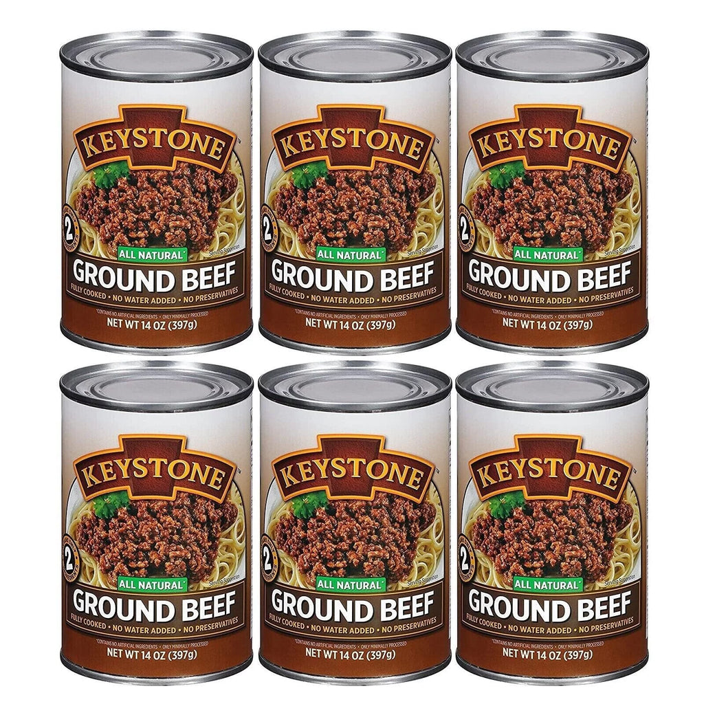 (12 Pack) Ground Beef 14 oz Can Fully Cooked O15844