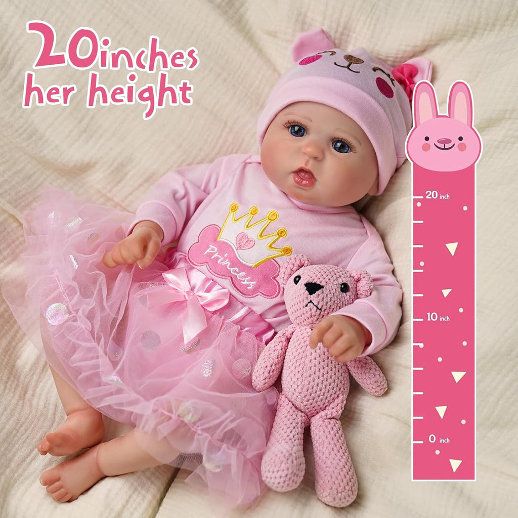 20-Inch Soft Vinyl Reborn Baby Doll P6383