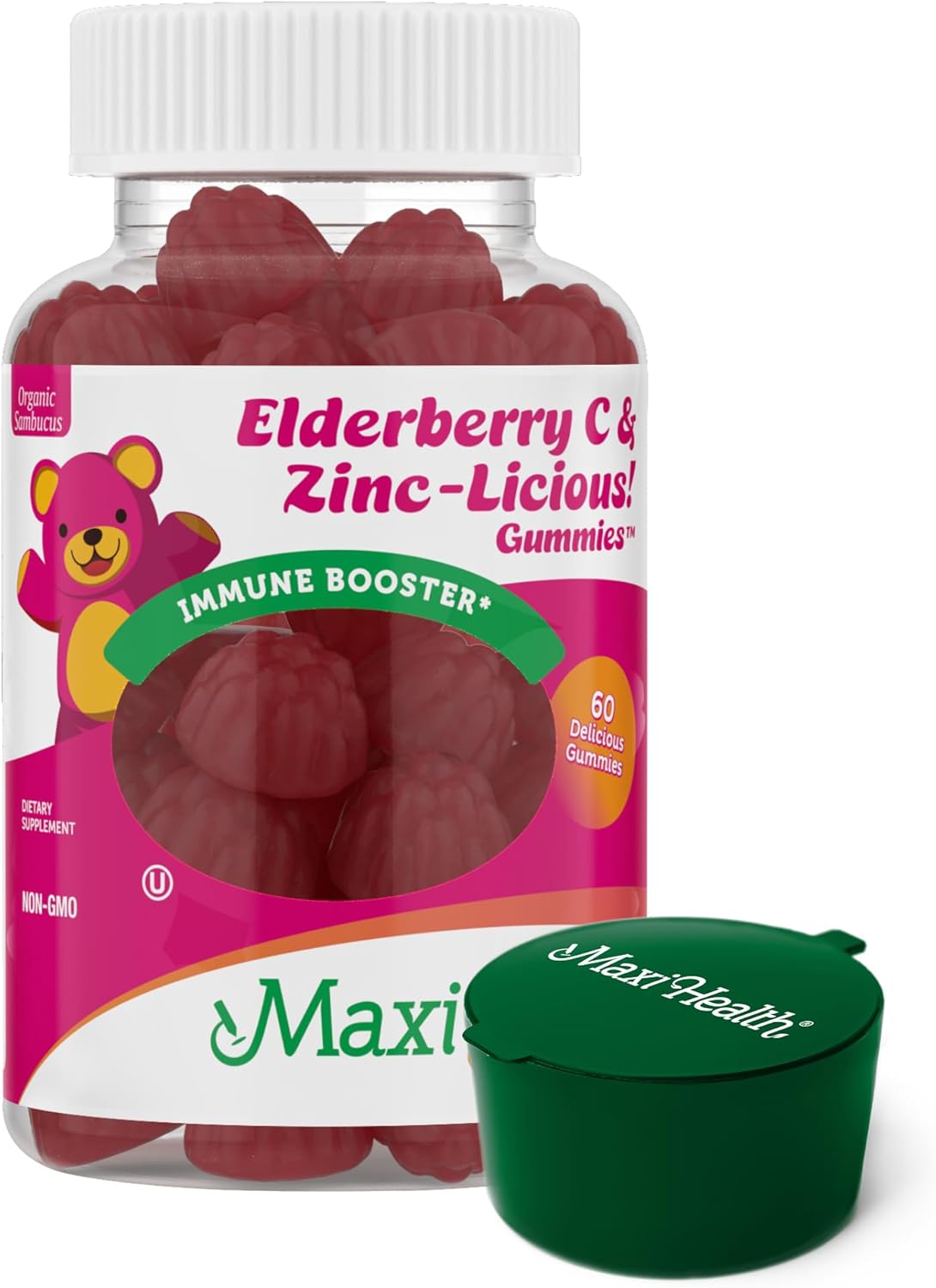 60 Gummies Elderberry Zinc Gummies with Vitamin C R457520