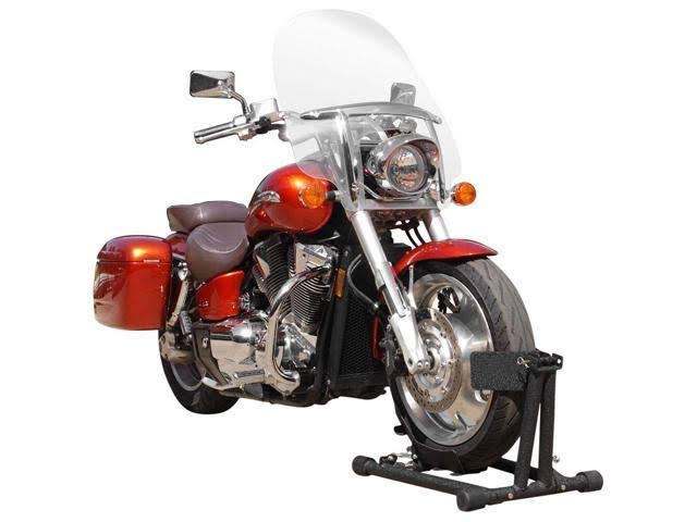 Adjustable Self-Locking Motorcycle Trailer Wheel Chock R80103