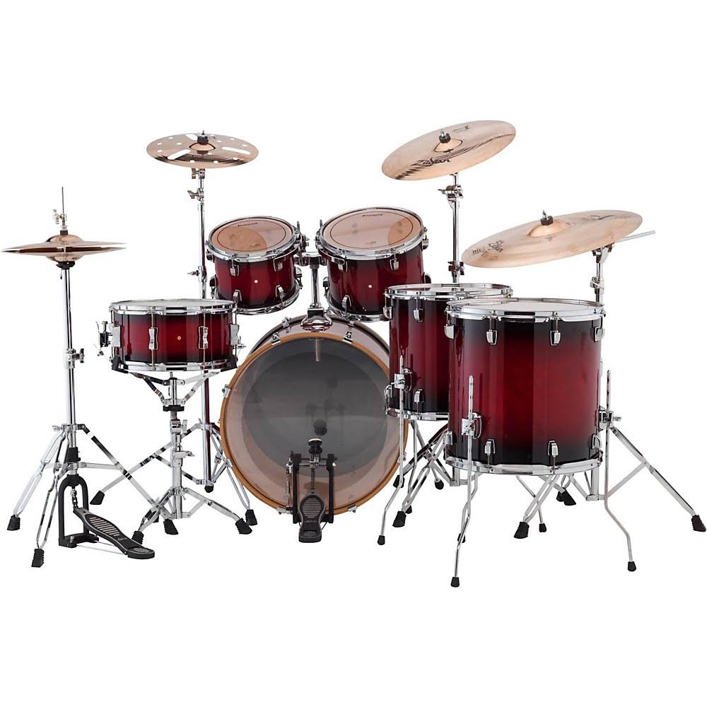 Red Burst 6-Piece Maple Shell Pack F159771