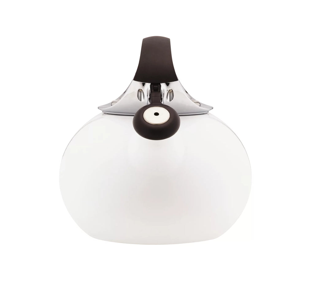 White Enamel on Steel Tea Kettle B388